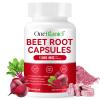 Beet Root Capsules for Natural Energy & Endurance Support,Beetroot Powder Beet Supplement to Support Circulation and Blood Flow- 60 Capsules view 1