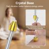 Healing Tuning Fork Set (128Hz, 256Hz, 512Hz) - with Crystal Base for Chakra Adjustment, Sound Healing, Meditation, Yoga, for Spiritual Relaxation view 3