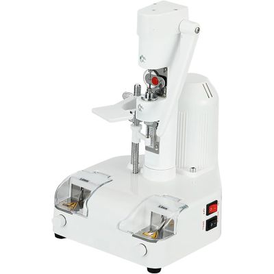 Optical Lens Groover, 20W Lens Punching Machine, Auto lens groover, Double-Sided Punching and 0.8-1.0mm Depth Adjustable, Precise Positioning and Simple to Operate for Optometry Training Centers