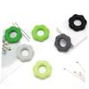 DEARMAMY 3pcs Silicone Hand Gripper Ring Massage Hand Gripper for Strength Training Equipment Exercise Grip Rings Light Grey for Forearm Rehabilitation and Practice Fitness view 2