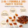 300PCS Pumpkins Seed Oil Capsules,Pumpkin&Seed Oil 2 in 1 for Hair Growth, Cold Pressed, Supports Hair, Heart, Skin Supplement,Pumpkins Seed Extract Powder,PumpkinSeed Herbal Supplement view 2