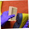 SAFIGLE Wooden Shoe Brush for Shoes Multi-function Cleaning Scrubbing Brush Solid Wood Material for Clothes and Cleaning for Home Use Random Color view 3