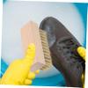 SAFIGLE Wooden Shoe Brush for Shoes Multi-function Cleaning Scrubbing Brush Solid Wood Material for Clothes and Cleaning for Home Use Random Color view 4