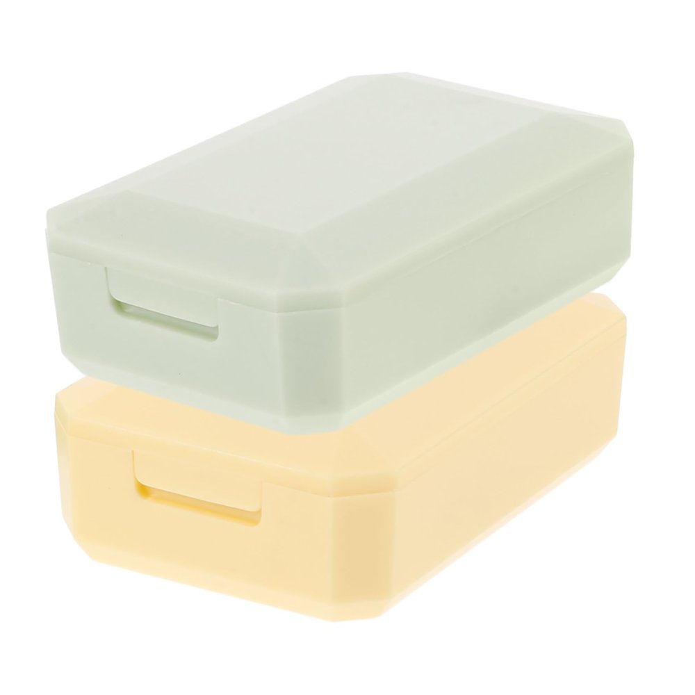 BESTYASH 2sets Travel Contact-Lens Case Mirror Cute Contact Case Cosmetic Lens Tools for Contacts Portable Lens Box for Travel Contact-Lens Holder for Removal Tool Use