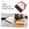 TOPPERFUN Small Dustpan and Brush Set Mini Whisk Broom Plastic Handheld Sweeping Broom for Keyboard Desktop Pet Nest Cleaning Brown Bear Design view 3