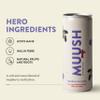 MUUSH Sparkling Drink | Raspberry & Lychee with Lions Mane | Brain Boost, Gut Health, Natural Energy | Low Sugar, Vegan Functional Beverage with Naturally Sweetened | Low Calorie | 12 cans x 250ml view 2