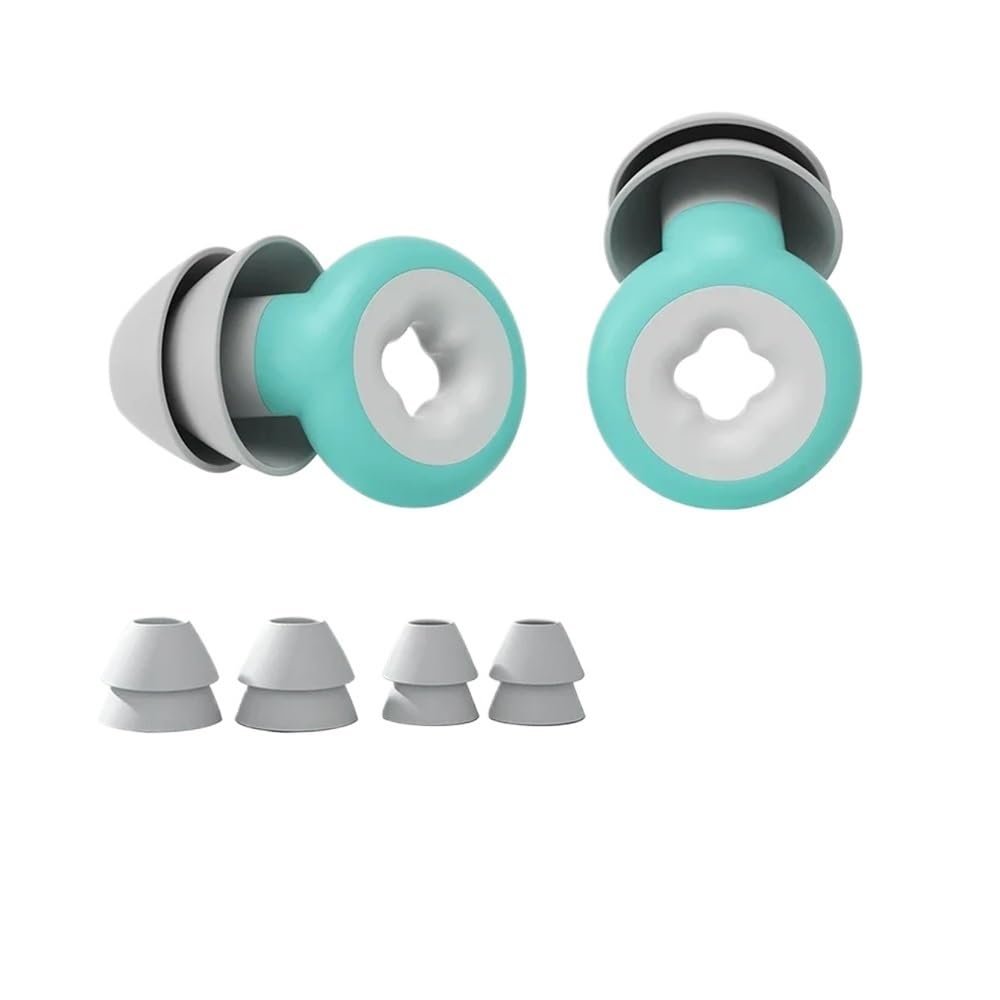 1 Pair Earplugs for Sleeping Noise Reduction Swimming Ear Plugs Waterproof Protection Tapones para Dormir Ear Plug(Green Set)