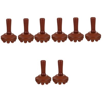 NIYANGLE 8pcs Wooden Massage Brush for Cellulite Massager Portable Handheld Body Massager Tool Therapy Massage