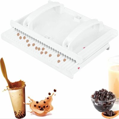 Manual Tapioca Pearl Maker Machine, 3-12mm DIY Bubble Boba Pearl Maker Tool, Tapioca Pearls Forming Machine, Manual Pill Taro Ball Cassava Ball Rubbing Board, for Milk Tea Shop, Home Kitchen DIY(5MM)