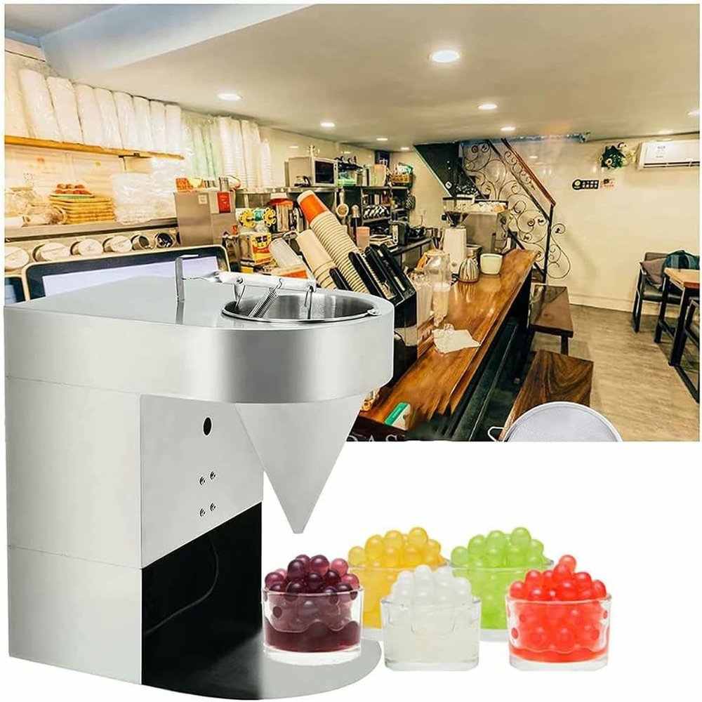 YGHBFRSZ Commercial Tapioca Pearl Maker, Popping Boba Pearl Maker, Automatic Tapioca Pearl Making Machine, Popping Boba Molding Tool, Taro Ball Cassava Ball Maker, for Milk Tea Shop, Home Kitchen DIY