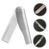 HAPINARY Stainless Steel Folding Beard Comb for Grooming Static Hair and Styling Durable Gentle Tool for Men Compact Pocket for Travel view 4