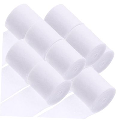 minkissy 12rolls Disposable Cotton Casting Bandage Breathable and Comfortable Fixing Bandage for Sports Injuries Multi-Purpose Use Art Projects and Casts