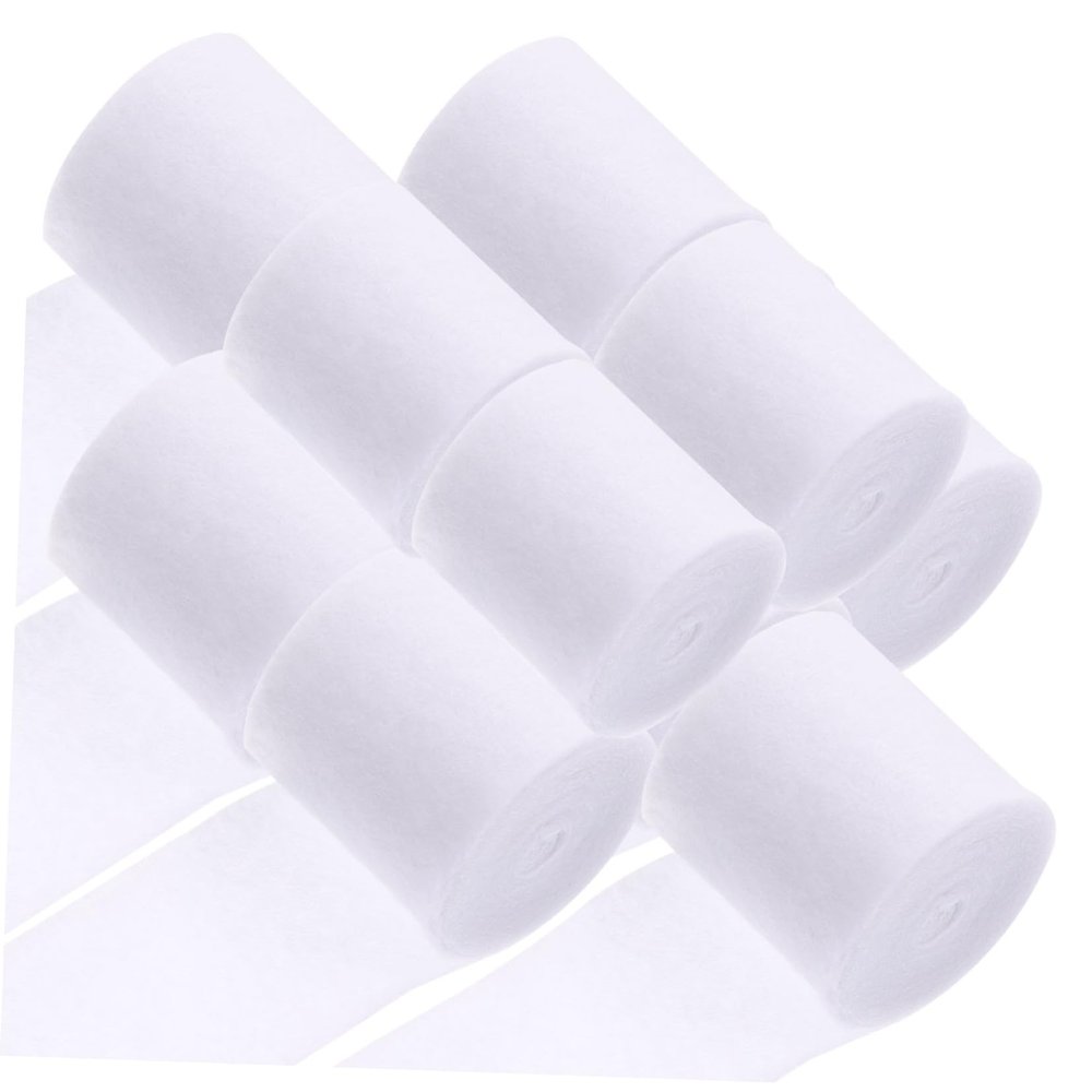 minkissy 12rolls Disposable Cotton Casting Bandage Breathable and Comfortable Fixing Bandage for Sports Injuries Multi-Purpose Use Art Projects and Casts