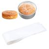 100 Pieces Disposable Baking Paper Cake StripsBaking Strips for Cake PansPrecut Rectangle (L) view 1