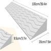 100CM NonSlip Door Threshold Ramp Wheelchair & Scooter Access Durable Bar Step Ramp 39.4"x7.9"x3.7" Ideal for Doorways & Robots HeavyDuty Mobility Aid view 2