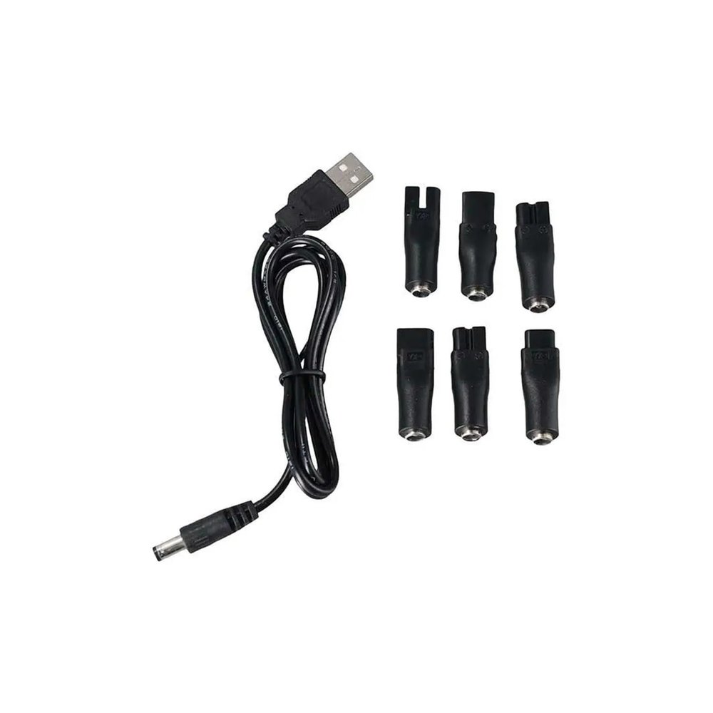 Double Hole Adapter Razor Charger Converter Shaver Power Adapter Charging Heads Adapter Hair Clippers Cable DC Connector