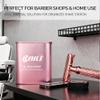 BAILI Razor Blade Bank Sharps Disposal Container Bin Storage Safely Store Used Safety Razor Blades Large Capacity for Barber Shops Personal Use Sealed Design Holds 300+ Blades, Matte Pink view 3