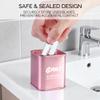 BAILI Razor Blade Bank Sharps Disposal Container Bin Storage Safely Store Used Safety Razor Blades Large Capacity for Barber Shops Personal Use Sealed Design Holds 300+ Blades, Matte Pink view 4