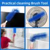 2PCS Fan Cleaning Brush, 15.7X4 Blue Bendable Fan Cleaner Brush Tower Stand-Up Fan & Reusable Cleaning Brush for Portable/Table Fans to Clean Fan view 3