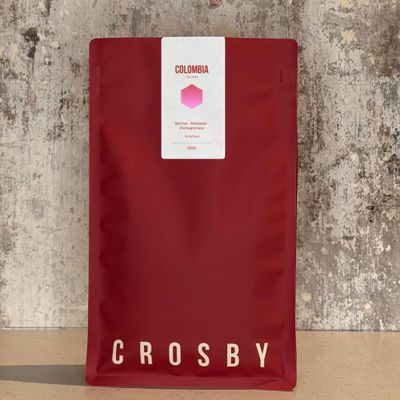 Crosby Coffee Roasters Colombia, Planadas Single Origin, 100% Arabica Speciality Coffee - Medium Roast, Whole Bean, 250g