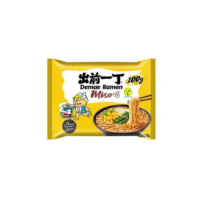 10 x 100g Demae Ramen Miso Instant Noodles Authentic Asian Ramen with Traditional Miso Flavor, Ready in 3 Minutes