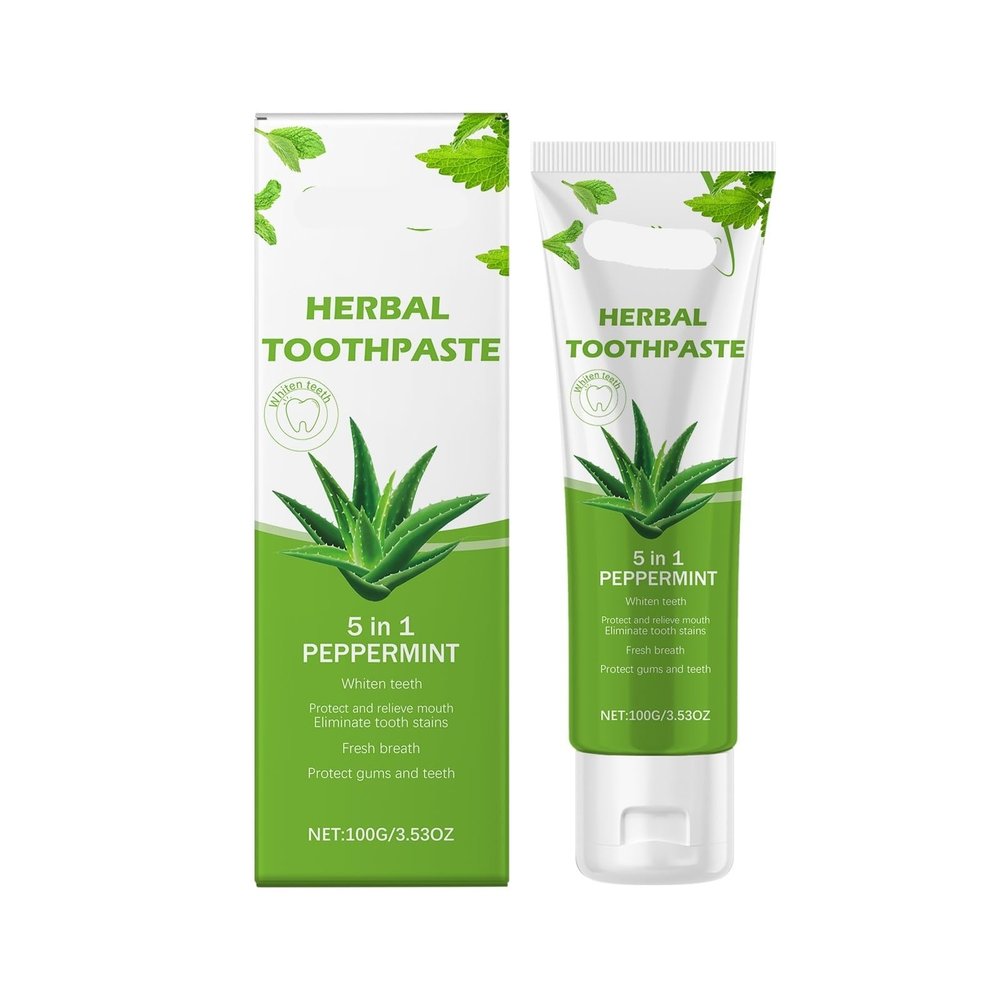 KLYso Aloe Vera Whitening Toothpaste - Gentle Cleaning, Remove Stains, Brighten Teeth, Enamel Protection, Freshen Breath(2PCS)