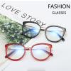 Aiulolam Women's Blue Light Glasses Anti-eye Fatigue UV-resistant Fashionable Blue Light Blocking Glasses TR90+ Metal Oval Frame Computer Gaming Glasses D,1 view 2