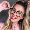 Aiulolam Women's Blue Light Glasses Anti-eye Fatigue UV-resistant Fashionable Blue Light Blocking Glasses TR90+ Metal Oval Frame Computer Gaming Glasses D,1 view 3