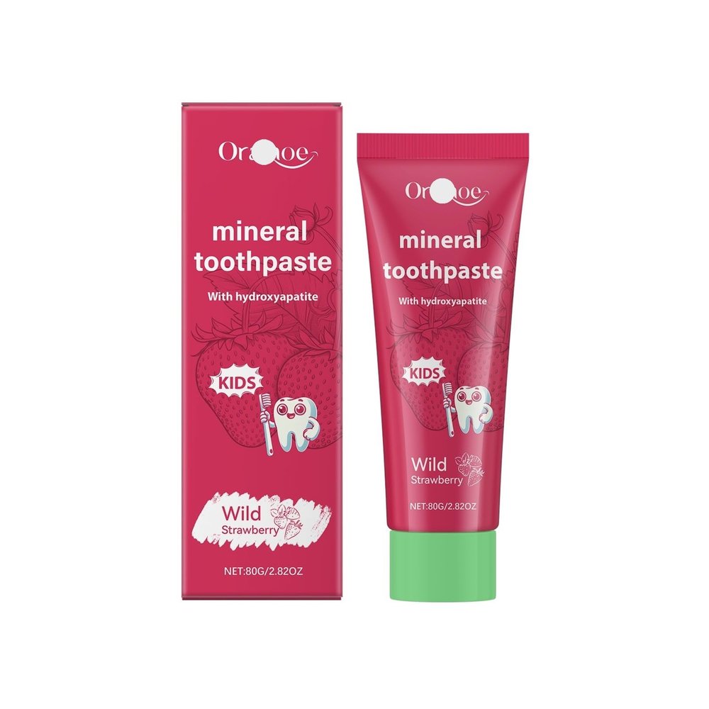 KLYso Strawberry Flavored Kids Toothpaste - Teeth Cleaning & Whitening, Oral Care For Children, Protect Enamel & Remove Stains(1PCS)
