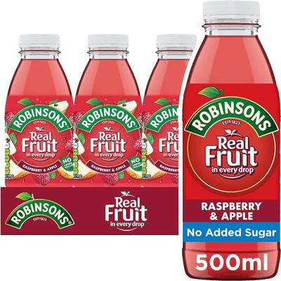 Robinsoss Raspberry and Apple Juice Drink, 500ml, Pack of 12, Kandy Collection