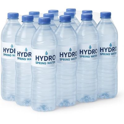 Hydro Spring Water 12 x 1.5L Bottles Natural Mineral Water Bottle BPA-Free, Recyclable Bottles | Refreshing Hydration Pack of 12