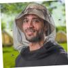 BESTonZON 3pcs Full Coverage Face Mesh Netting Elastic Beekeeper Head Netting for Outdoor Activities view 3