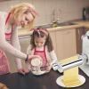 Pasta Creation Attachment - 3 Stainless Steel Dough Roller, Noodle Cutting | Pasta Sheet Roll for Homemade Pasta, Spaghetti and Fettuccine Cutting Tool with c view 2