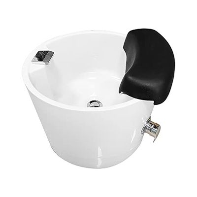 Acrylic Pedicure Foot Spa Sink with Bubble Massage, Heat Function, and Raised Nodes for Relaxation and Healthier Feet - Perfect for Manicure Treatments and Home Relaxation