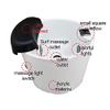 Acrylic Pedicure Foot Spa Sink with Bubble Massage, Heat Function, and Raised Nodes for Relaxation and Healthier Feet - Perfect for Manicure Treatments and Home Relaxation view 4