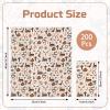 200 Pcs Western Cowboy Paper Napkins Brown Wild West Rodeo Disposable Luncheon Napkins Wild West Disposable Hand Towels Cowgirl Paper Napkin Decorative Cowboy Party Decor Cocktail Napkin Baby Shower view 2
