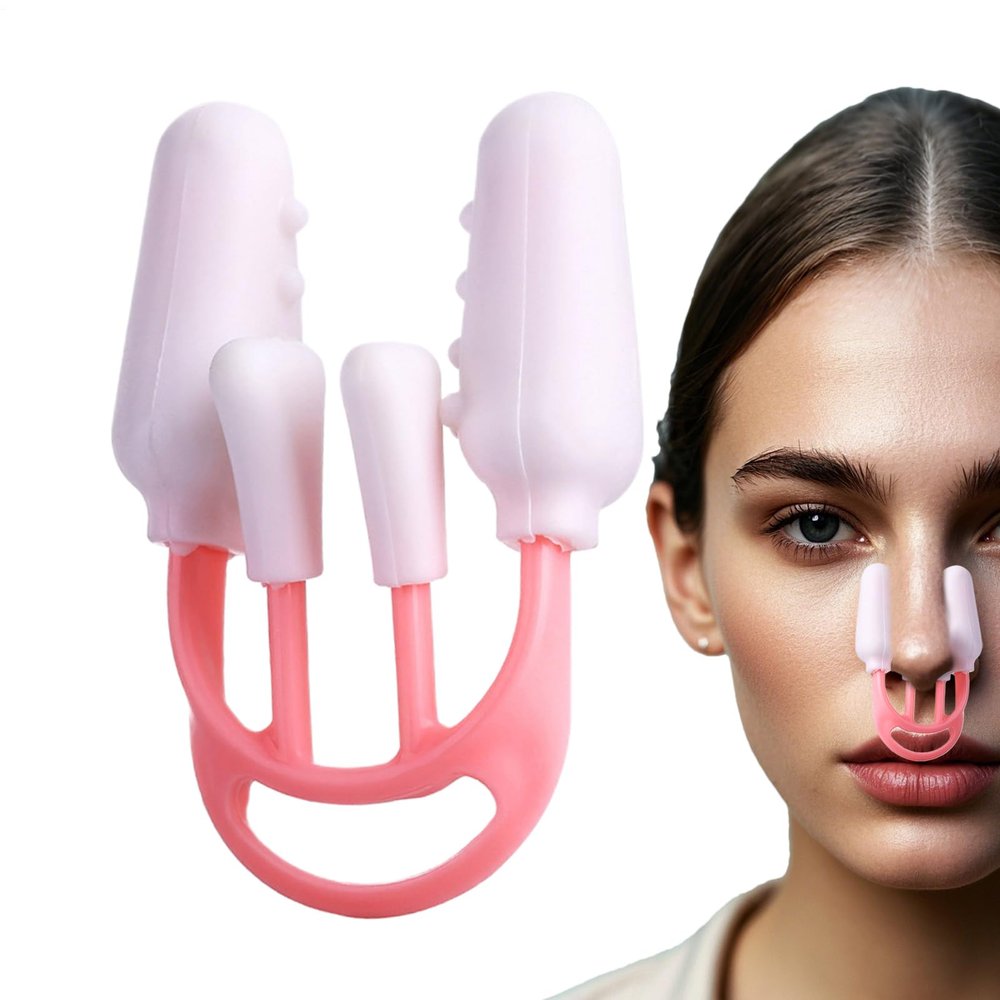 Nose Shaper,Thin Nose - Nose Pincher Plate,Reusable Beauty Slimming Tool for Women Daily Wear Breathing Enhancement' Application