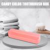 Toothbrush Travel Case, Toothbrush Case for Travel, Portable Toothbrush Box, Leak-proof Toothbrush Holder Container for Camping Airplanes, Travel, Washbasin, RV Road Trip, pink, Speicherbox, See view 3