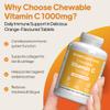 Chewable Vitamin C 1000mg with Riboflavin (Vitamin B2) | Immune & Skin Support | 180 Vegan Tablets | 6-Months Supply | Vegan & Vegetarian Friendly | UK Made view 2
