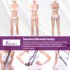 Funxzior 2nd Generation Silicone Full-Body Bodysuit with Realistic Female Silhouette False Breast Forms & Urination System & Anal Opening Design for Crossdresser Longwear (Ivory, B Cup Gel Filled) view 3