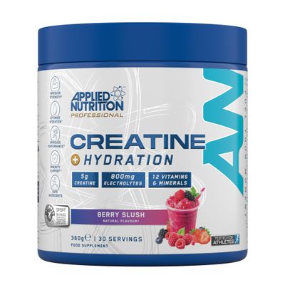 Applied Nutrition Creatine + Hydration Powder | Creatine Monohydrate, Electrolytes & Vitamins for Recovery & Hydration | Berry Slush | Informed-Sport Certified | 360g | 30 Servings