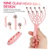HAPINARY 2pcs Portable Head Massager Claw 9 Claws and Steel Balls, Handheld Hair Scalp Massager for Soothing Experience and Neck Relaxation at Home or Office view 3
