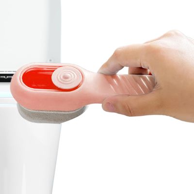 Shoe Cleaner Scrub, Canvas Sneaker Scrubber, Replaceable Brush Head, Built-In Soap Dispenser, Ideal for Shoes, Sneakers, Boots, Canvas, Leather, Sofa, Furniture, Bags Cleaning