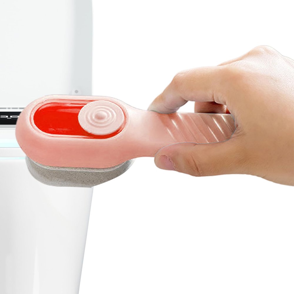 Shoe Cleaner Scrub, Canvas Sneaker Scrubber, Replaceable Brush Head, Built-In Soap Dispenser, Ideal for Shoes, Sneakers, Boots, Canvas, Leather, Sofa, Furniture, Bags Cleaning