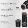 Beard Filler Stick,Moustache Filling Stick and Brush - 7g Waterproof Sweat-Proof Facial Hair Tint, Long-Lasting Natural Finish view 4