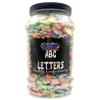 ABC Letters Chalky Alphabet Sweets Gift Jar 700g - By Simway Sweets view 1
