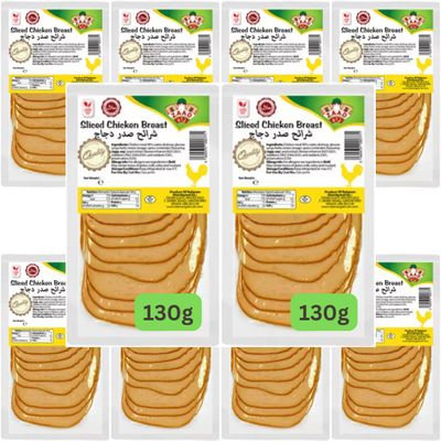 Halal Sliced Chicken Breast PMP (10x130g)