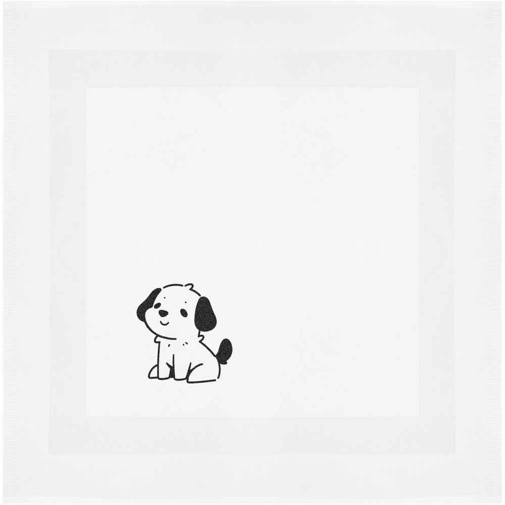 Azeeda 'Cute Puppy Sitting' Cotton Napkin/Dinner Cloth (NK00039570)