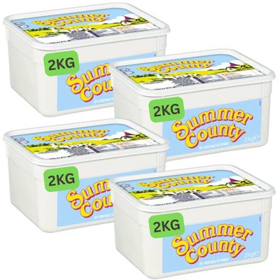 Summers County Spreadable Margarine - 55% Vegetable Fat Spread (4x2kg)