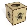 Square 'Bumble Bee' Wooden Tissue Box Cover (TB00063430) view 1